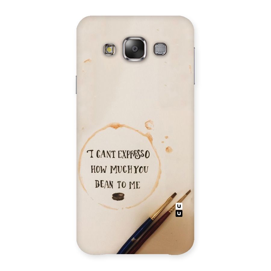 Espresso Bean Back Case for Galaxy E7