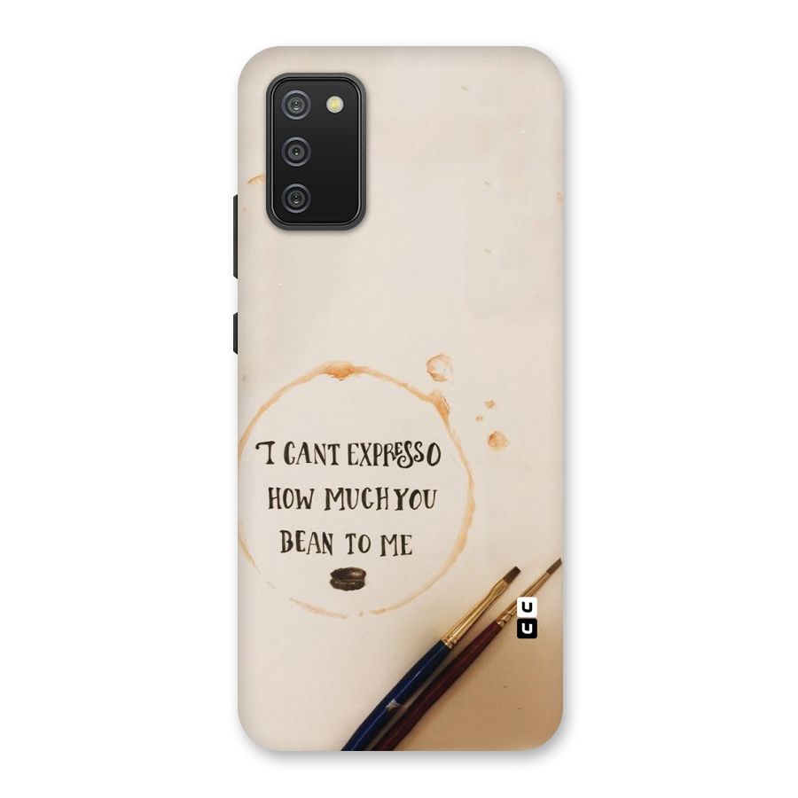 Espresso Bean Back Case for Galaxy M02s