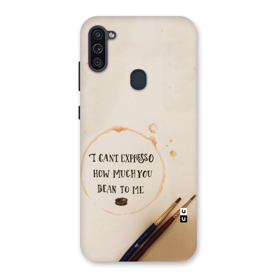 Espresso Bean Back Case for Galaxy M11