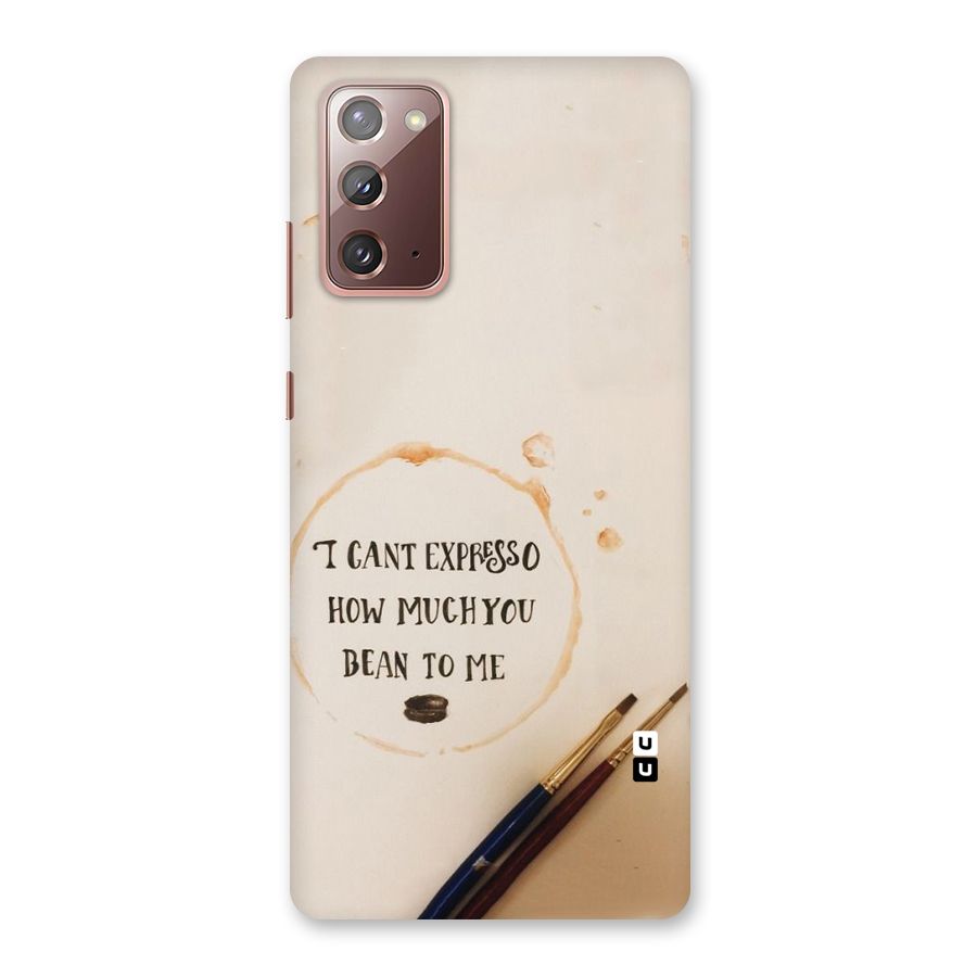 Espresso Bean Back Case for Galaxy Note 20
