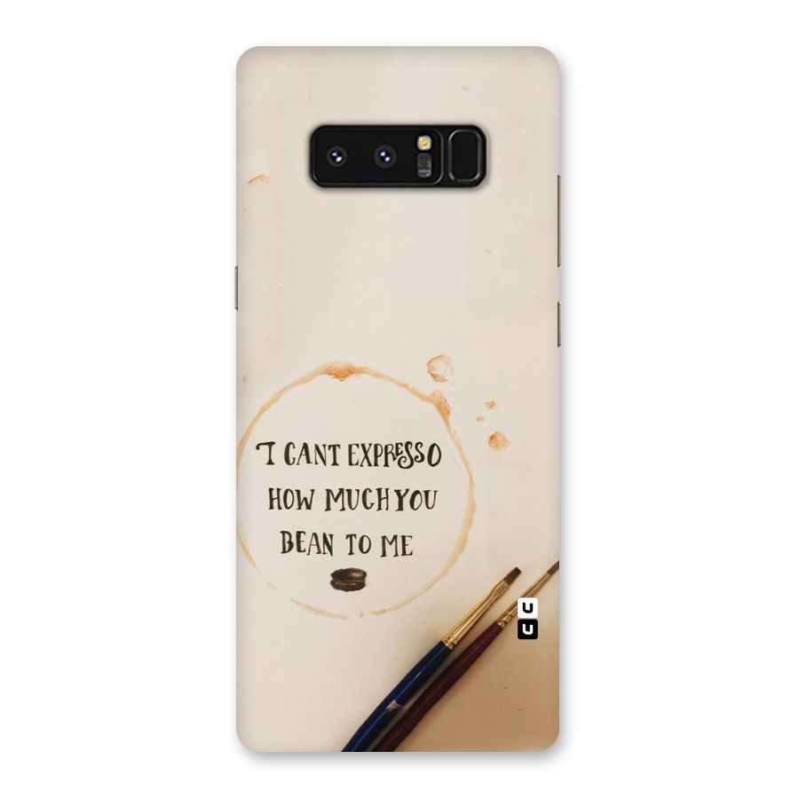 Espresso Bean Back Case for Galaxy Note 8