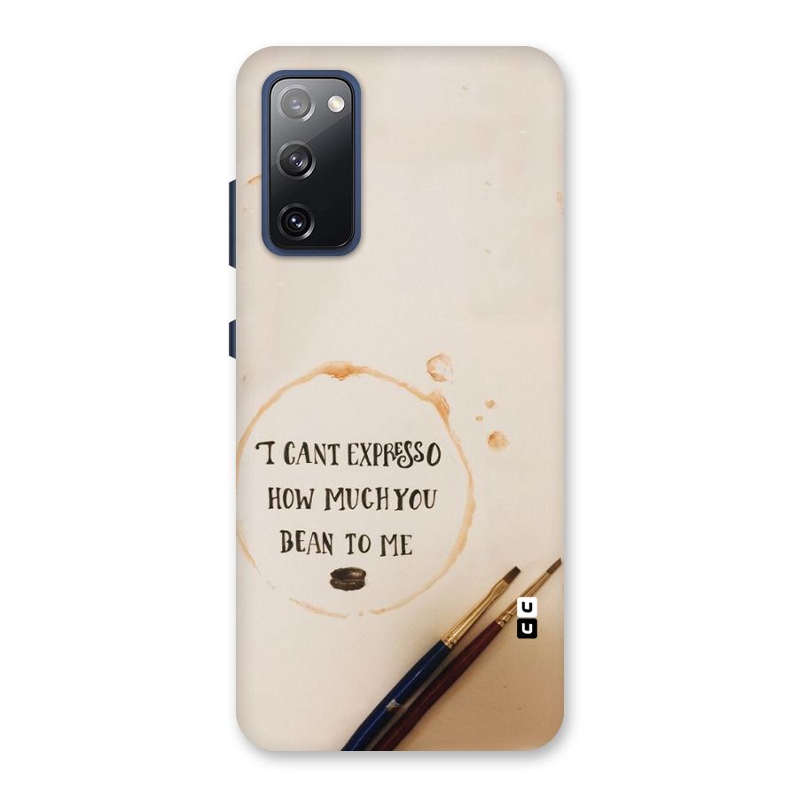 Espresso Bean Back Case for Galaxy S20 FE