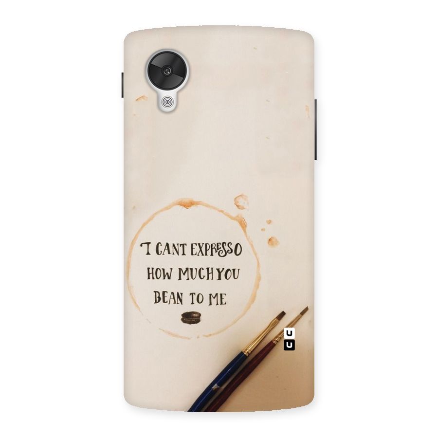Espresso Bean Back Case for Google Nexsus 5