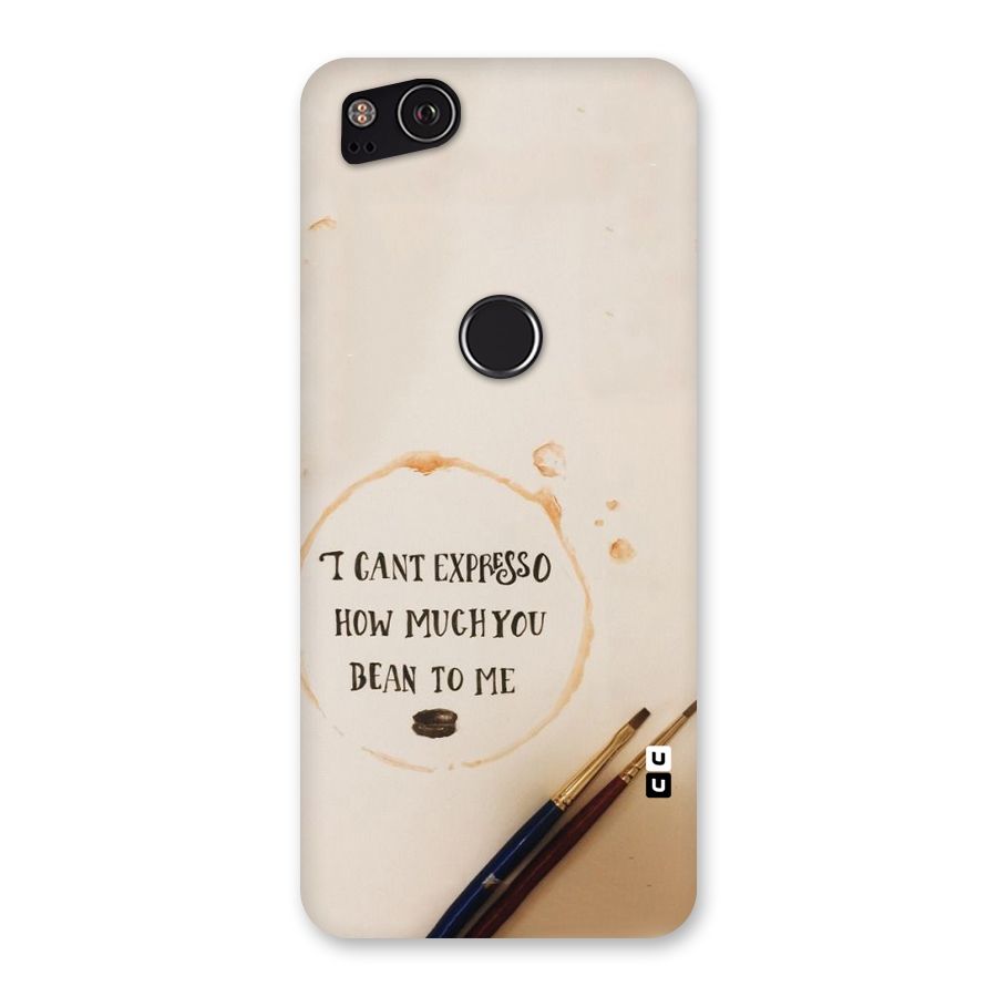 Espresso Bean Back Case for Google Pixel 2