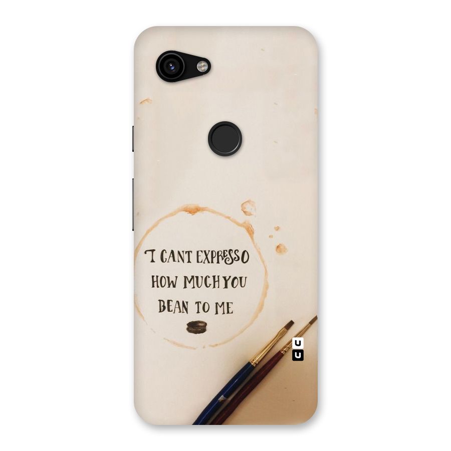 Espresso Bean Back Case for Google Pixel 3a