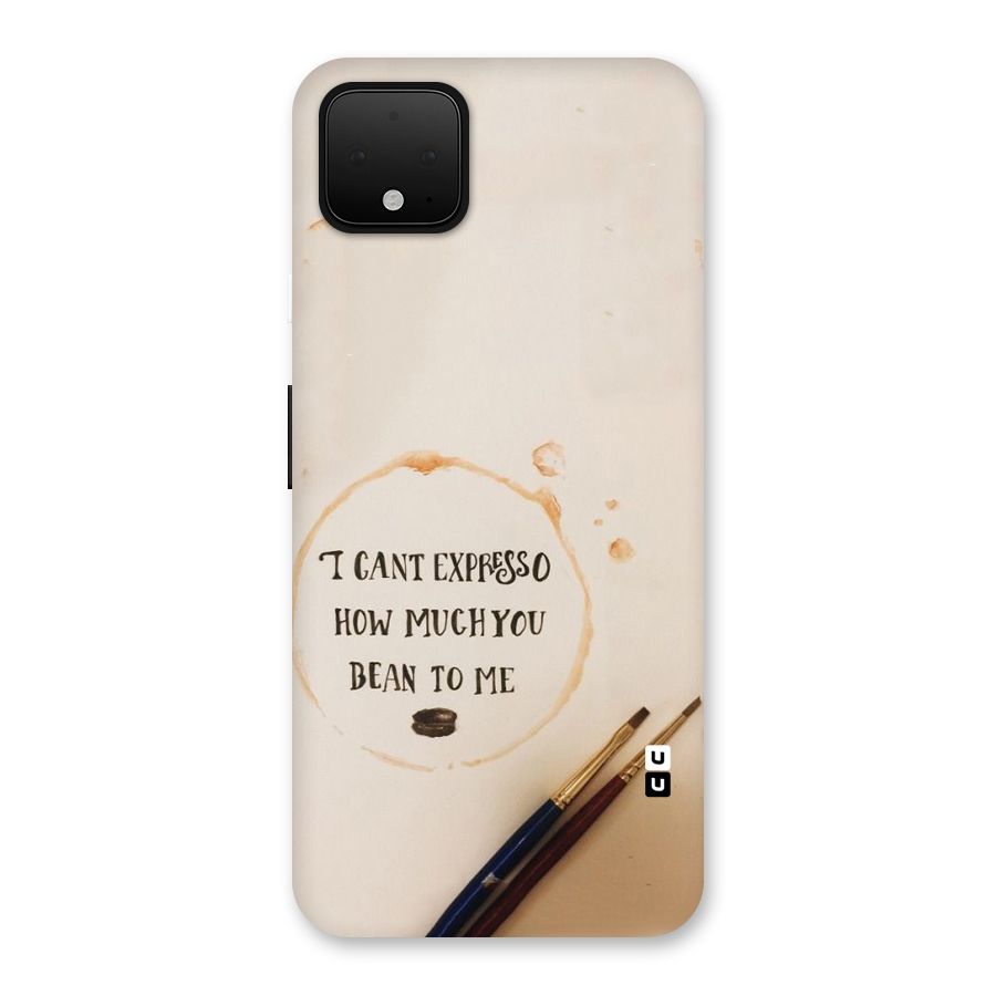 Espresso Bean Back Case for Google Pixel 4 XL