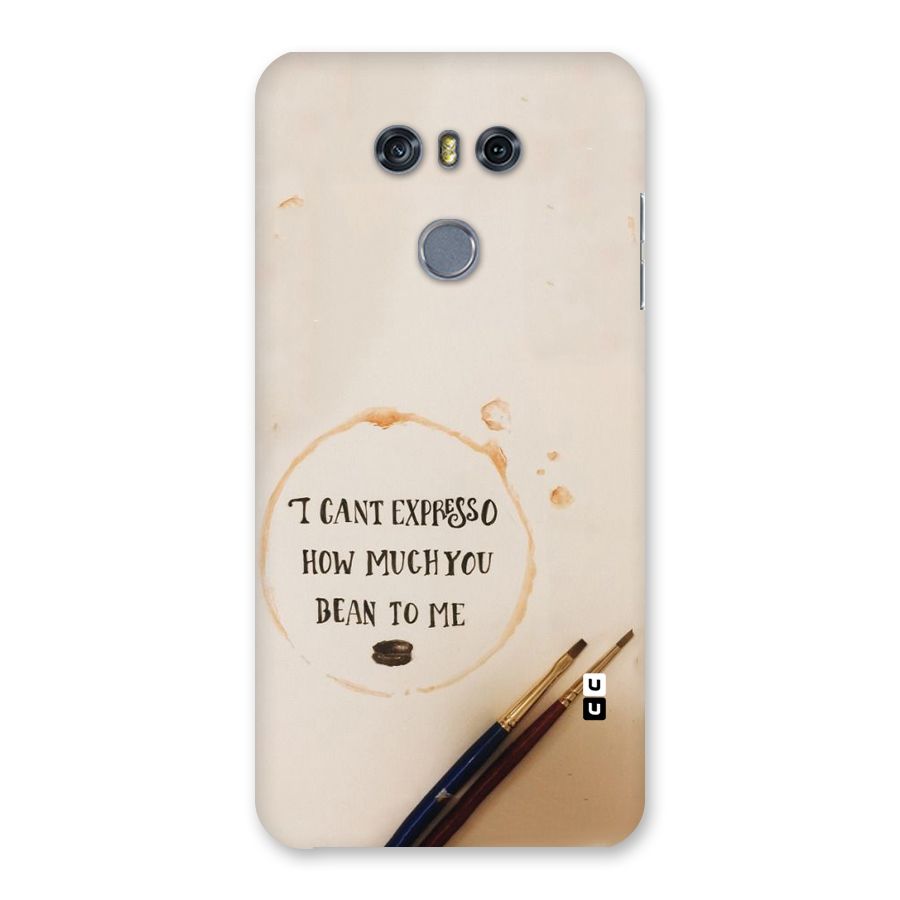 Espresso Bean Back Case for LG G6