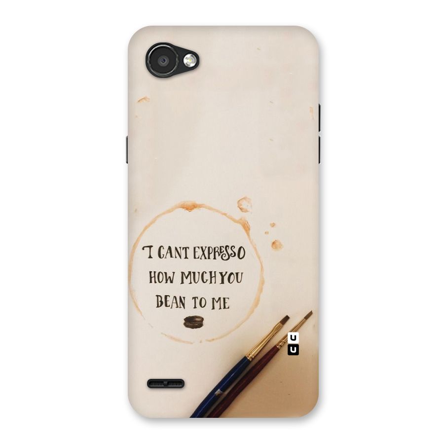 Espresso Bean Back Case for LG Q6