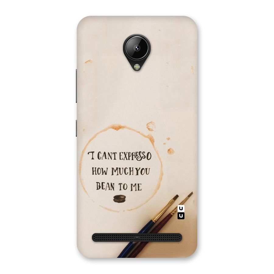 Espresso Bean Back Case for Lenovo C2