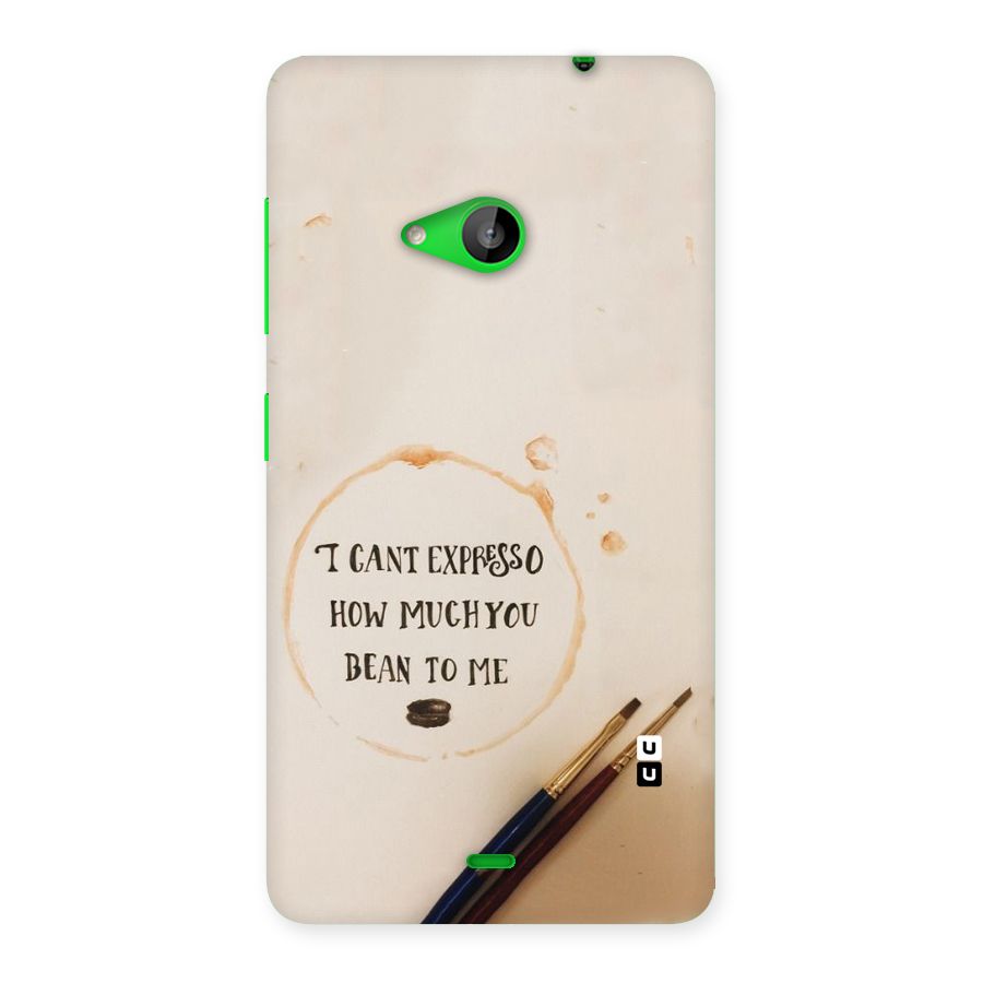 Espresso Bean Back Case for Lumia 535