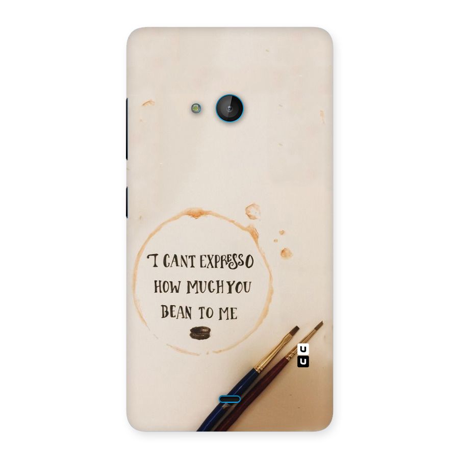 Espresso Bean Back Case for Lumia 540