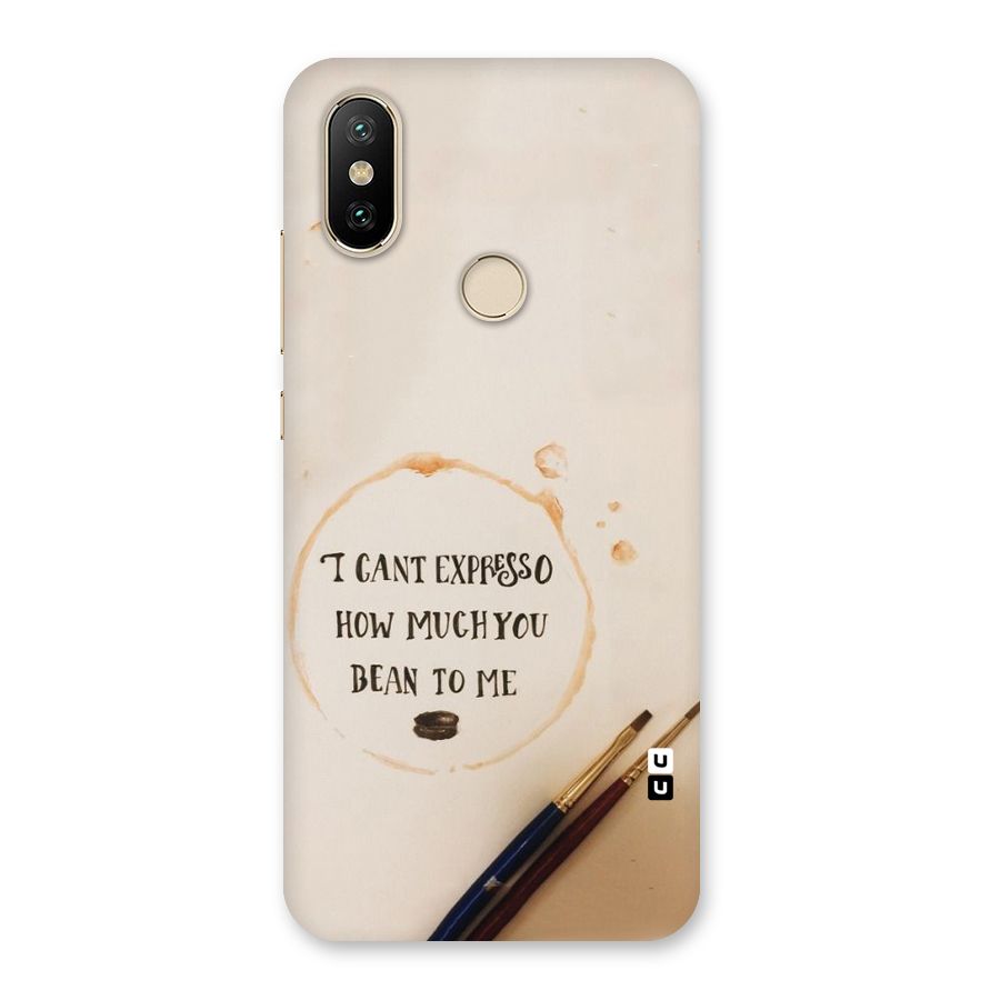 Espresso Bean Back Case for Mi A2
