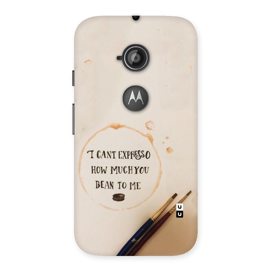 Espresso Bean Back Case for Moto E 2nd Gen