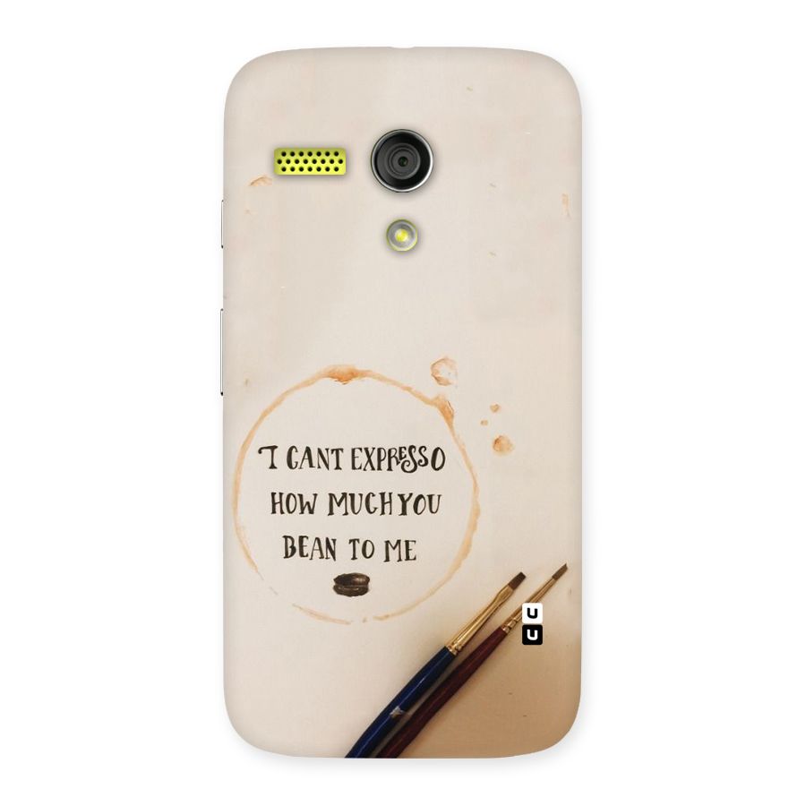 Espresso Bean Back Case for Moto G