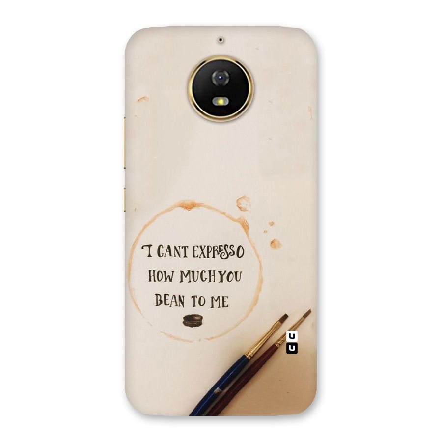 Espresso Bean Back Case for Moto G5s