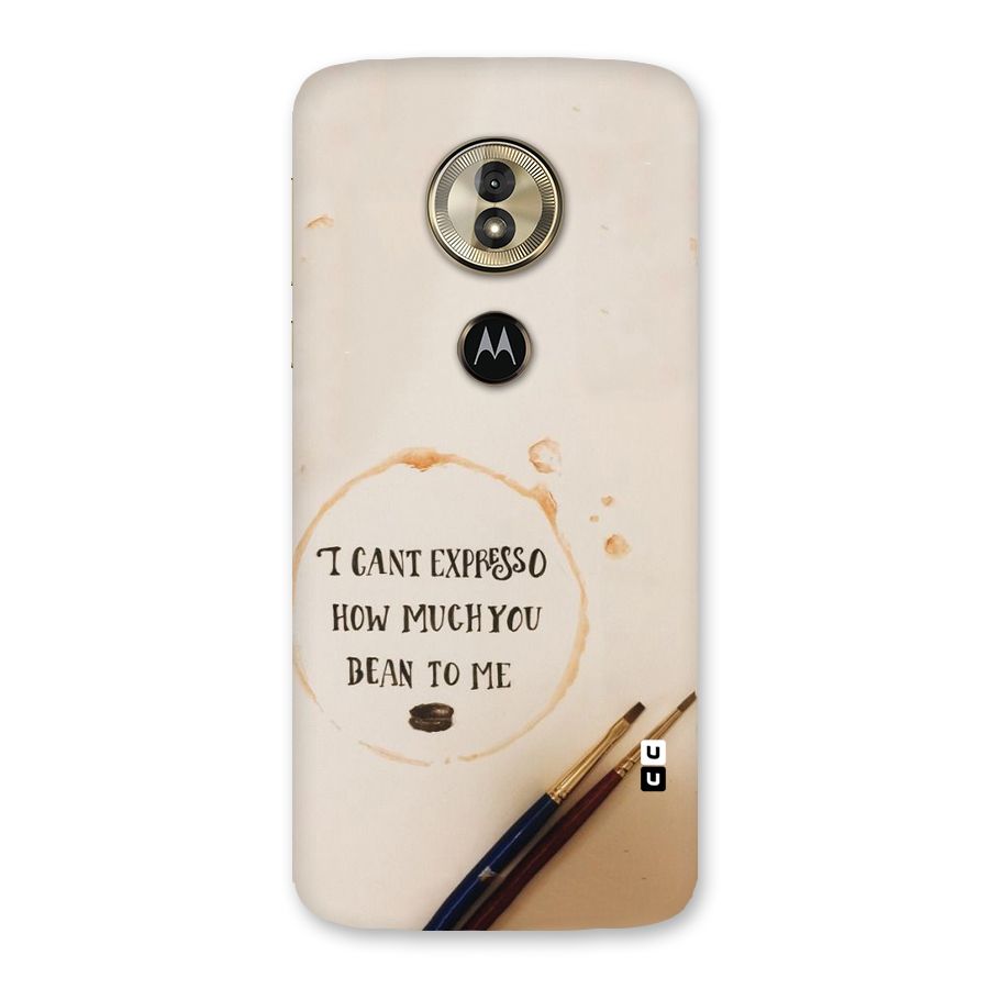 Espresso Bean Back Case for Moto G6 Play