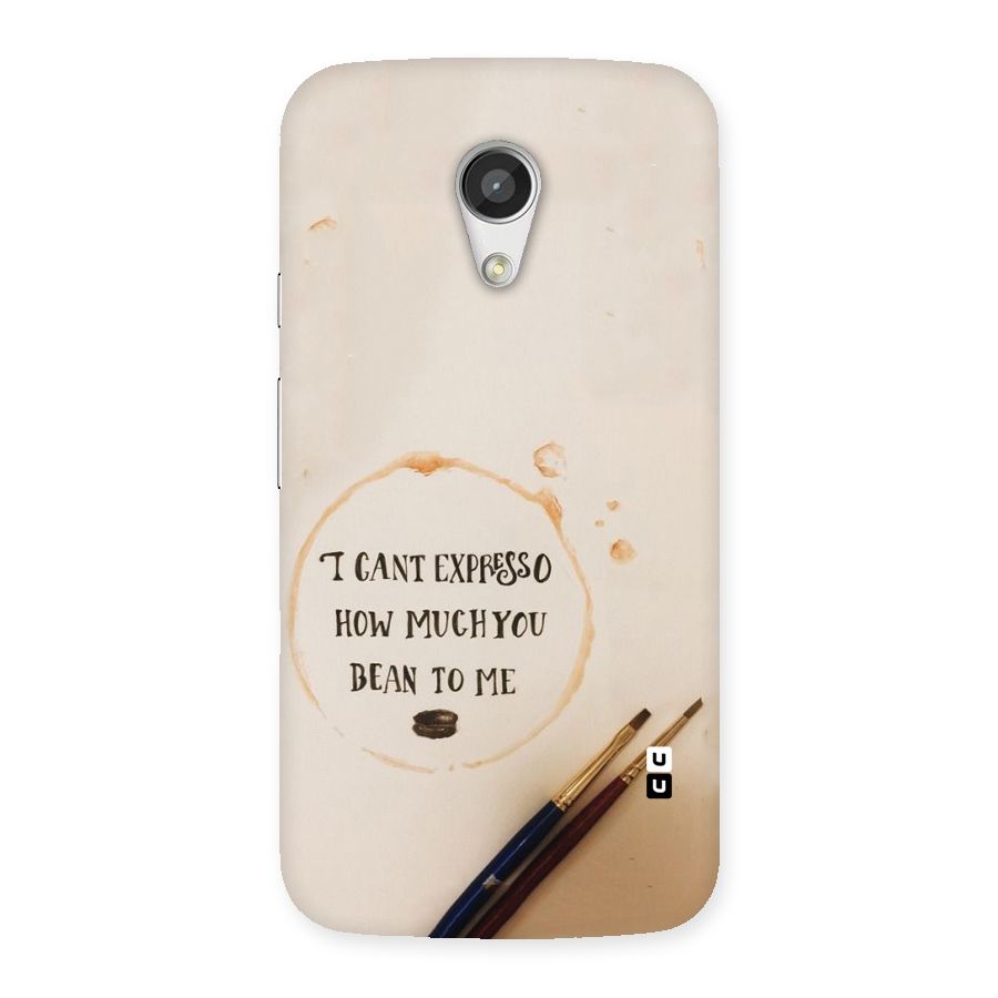Espresso Bean Back Case for Moto G 2nd Gen