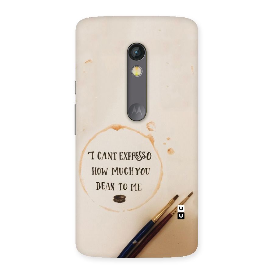 Espresso Bean Back Case for Moto X Play