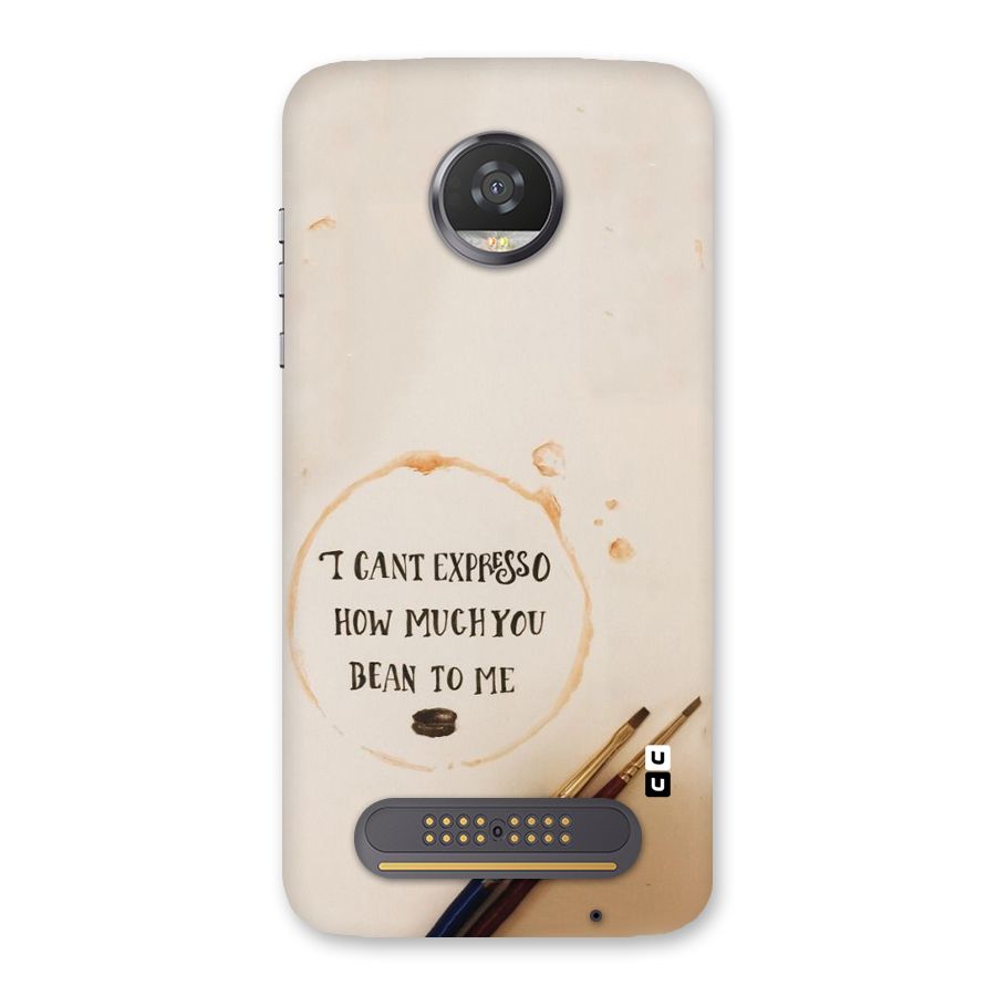 Espresso Bean Back Case for Moto Z2 Play