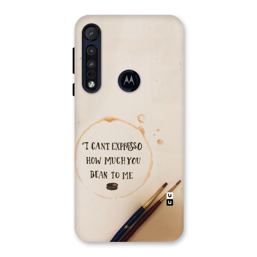 Espresso Bean Back Case for Motorola One Macro