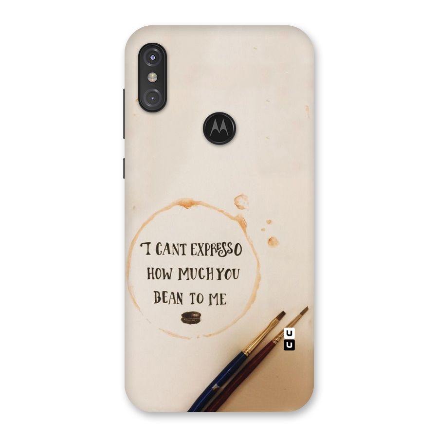 Espresso Bean Back Case for Motorola One Power