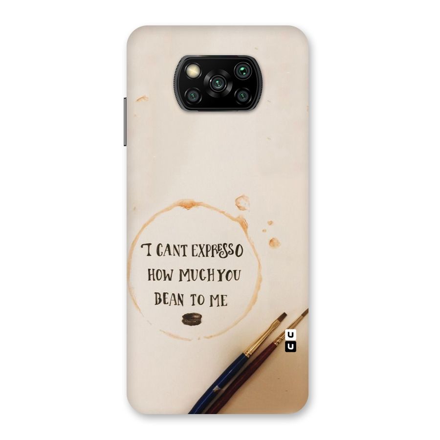 Espresso Bean Back Case for Poco X3