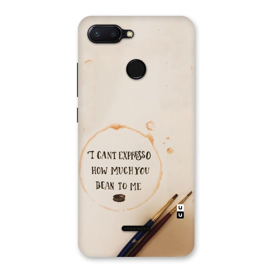 Espresso Bean Back Case for Redmi 6