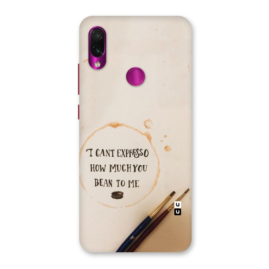 Espresso Bean Back Case for Redmi Note 7 Pro
