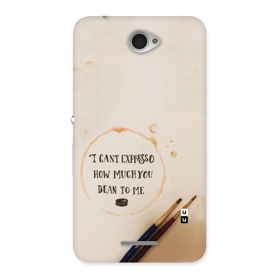 Espresso Bean Back Case for Sony Xperia E4
