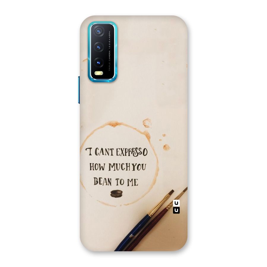 Espresso Bean Back Case for Vivo Y20G