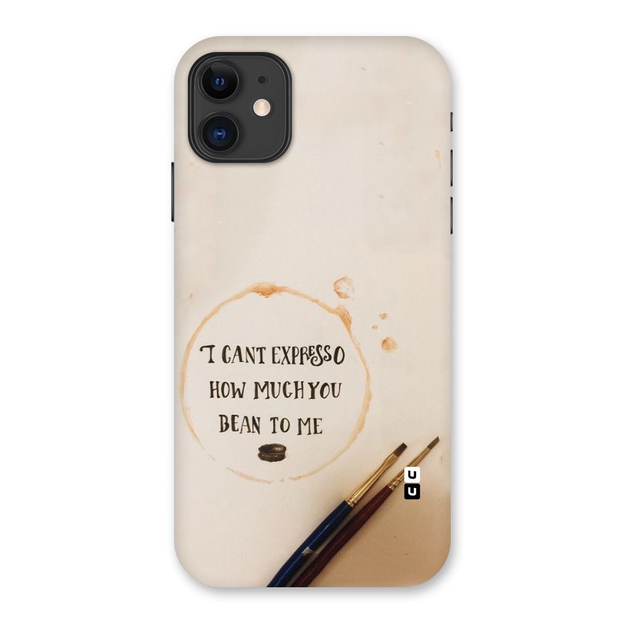 Espresso Bean Back Case for iPhone 11