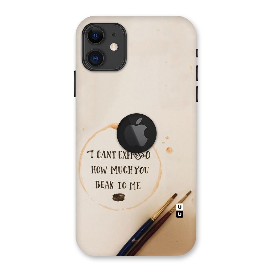 Espresso Bean Back Case for iPhone 11 Logo Cut