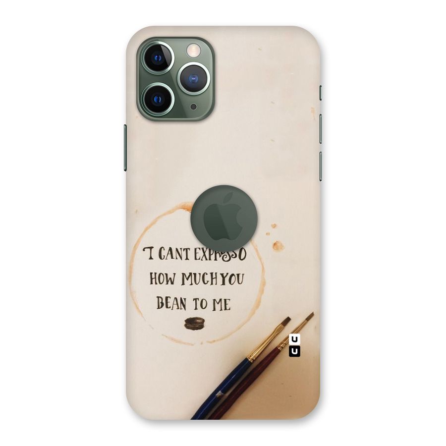 Espresso Bean Back Case for iPhone 11 Pro Logo  Cut