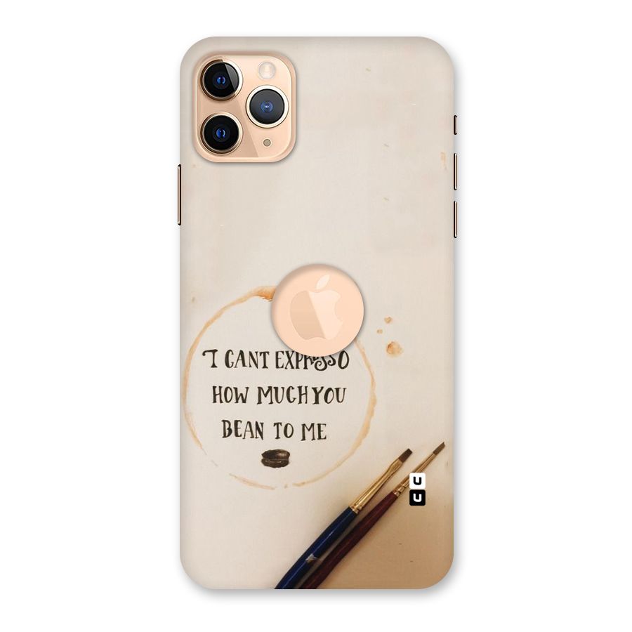 Espresso Bean Back Case for iPhone 11 Pro Max Logo Cut