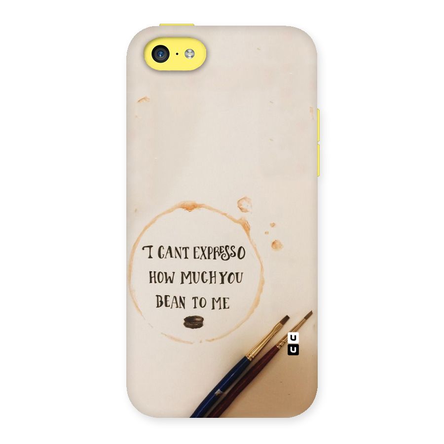Espresso Bean Back Case for iPhone 5C