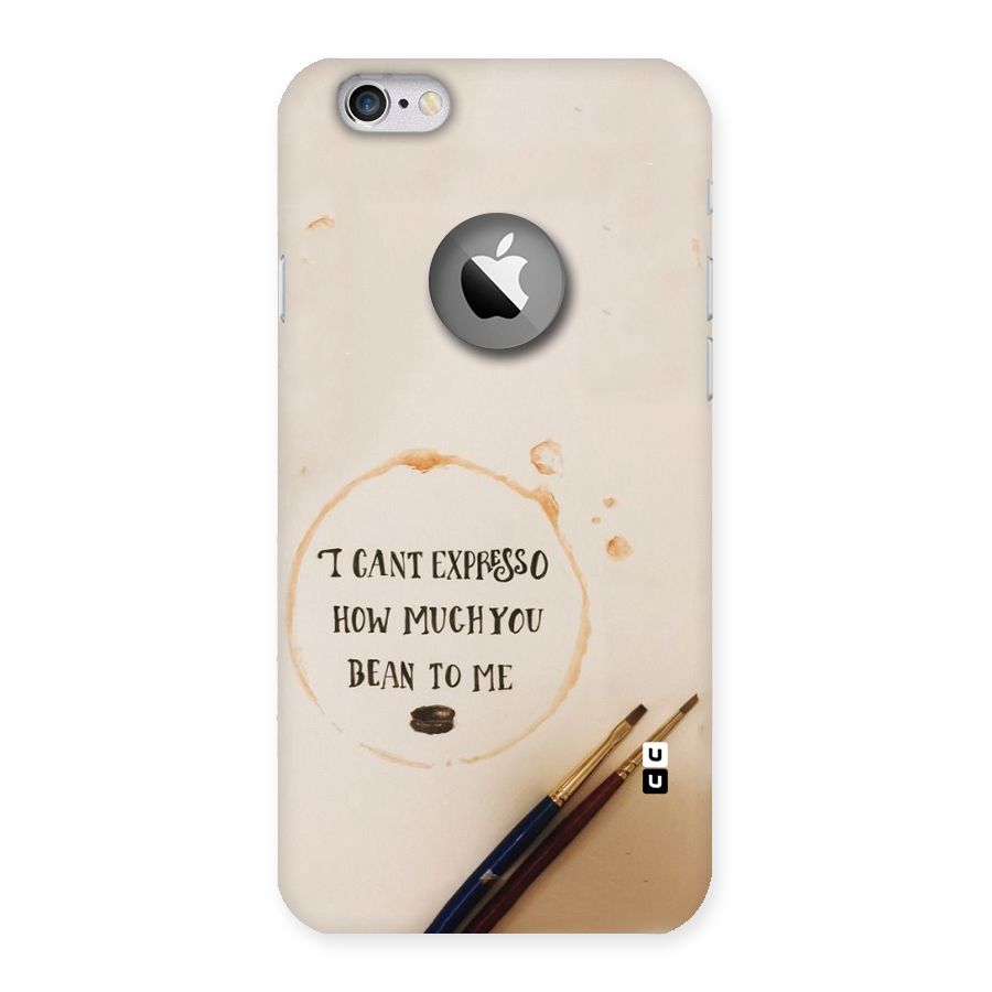 Espresso Bean Back Case for iPhone 6 Logo Cut