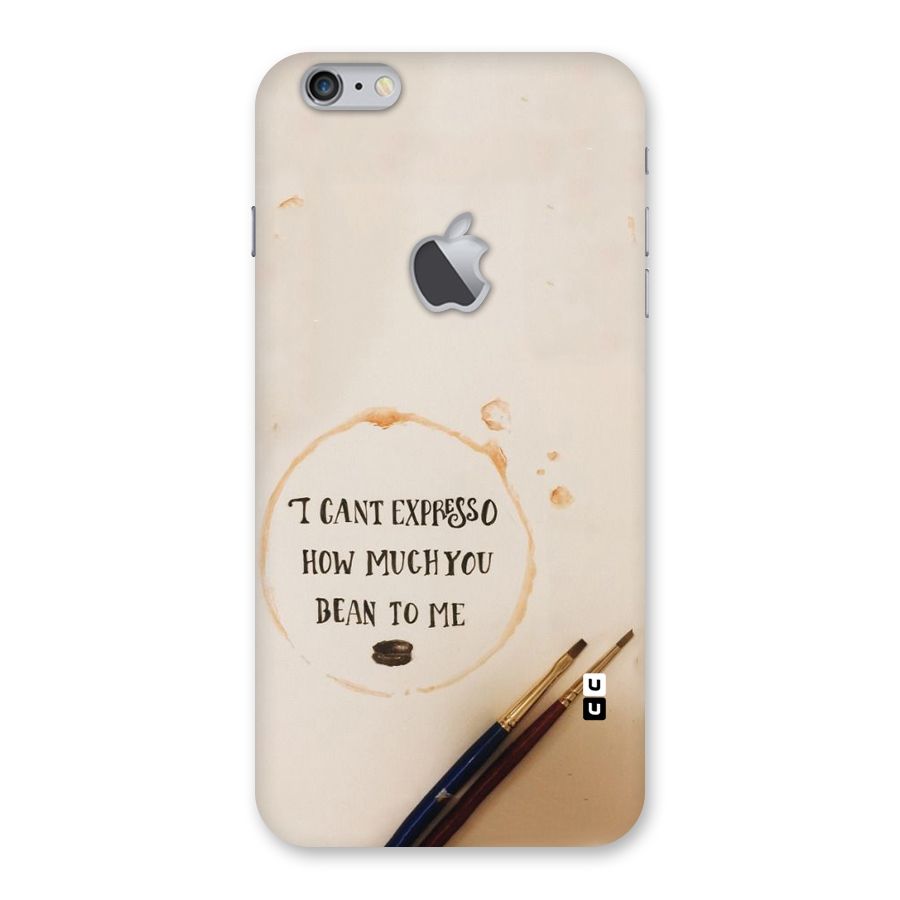 Espresso Bean Back Case for iPhone 6 Plus 6S Plus Logo Cut