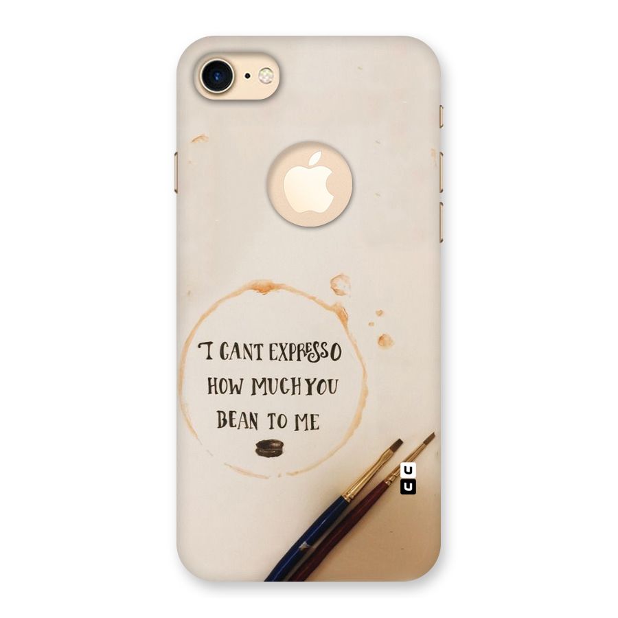 Espresso Bean Back Case for iPhone 7 Logo Cut