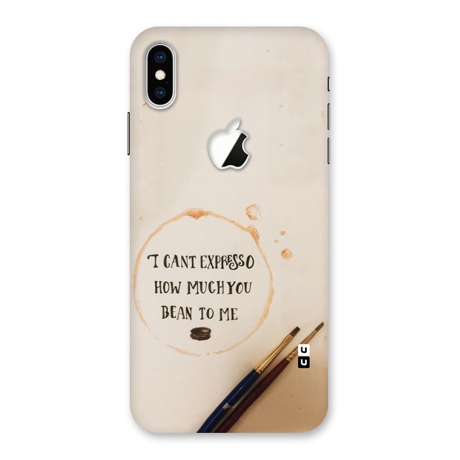 Espresso Bean Back Case for iPhone XS Max Apple Cut
