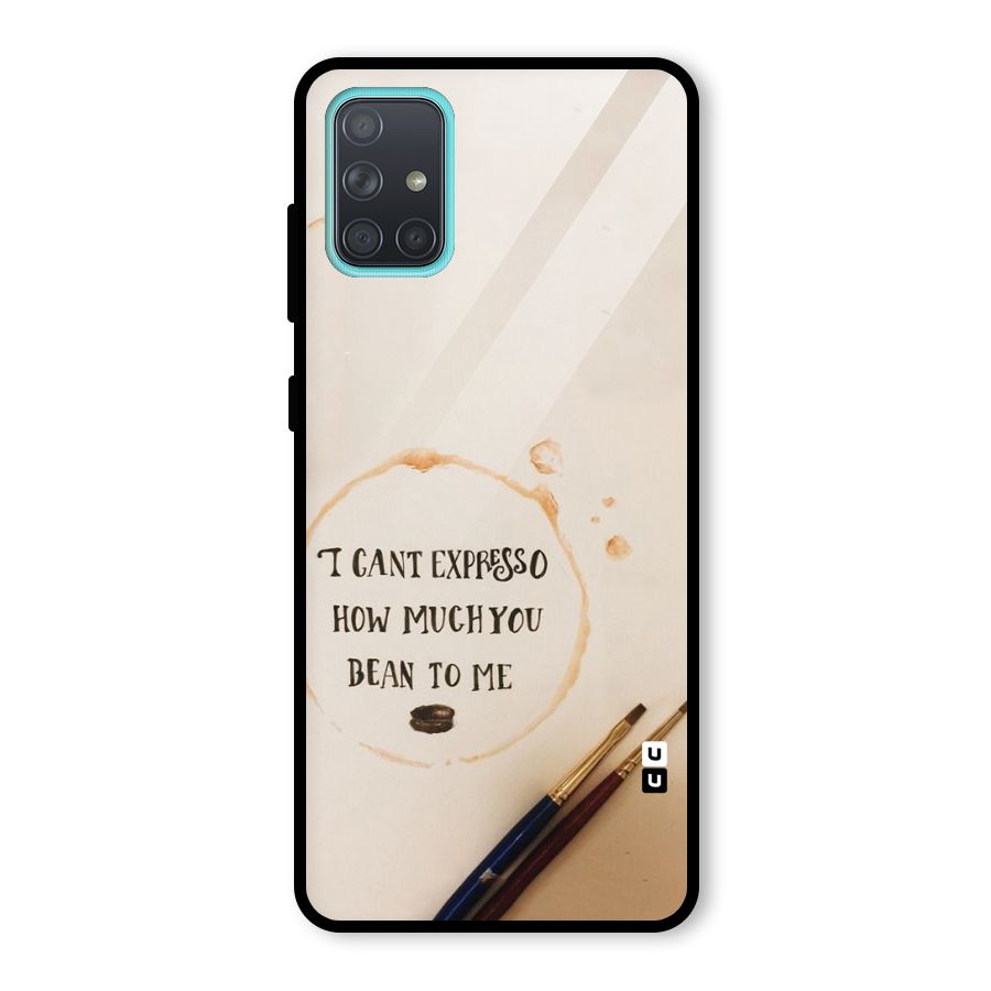 Espresso Bean Glass Back Case for Galaxy A71