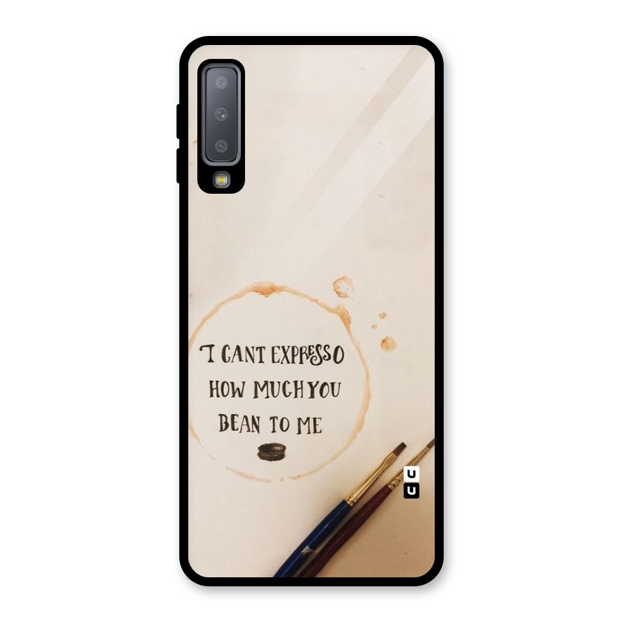 Espresso Bean Glass Back Case for Galaxy A7 (2018)