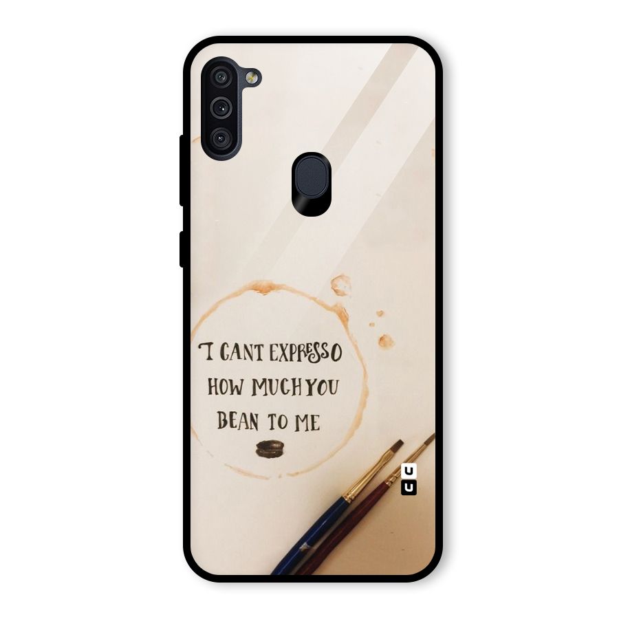 Espresso Bean Glass Back Case for Galaxy M11