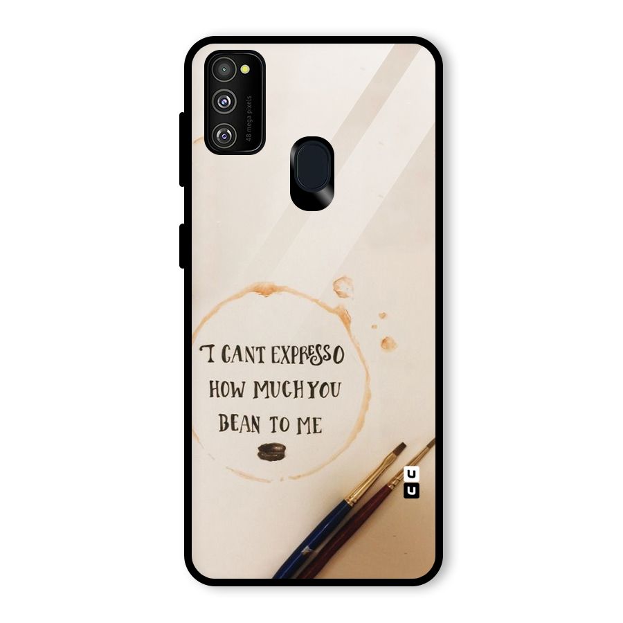 Espresso Bean Glass Back Case for Galaxy M30s