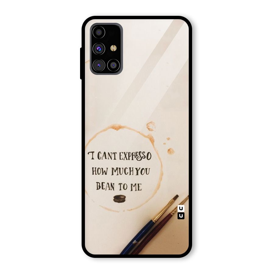 Espresso Bean Glass Back Case for Galaxy M31s