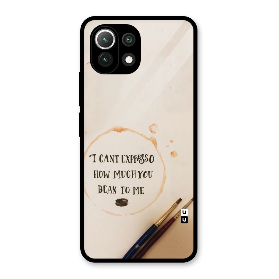 Espresso Bean Glass Back Case for Mi 11 Lite