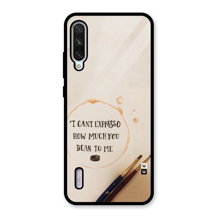 Espresso Bean Glass Back Case for Mi A3