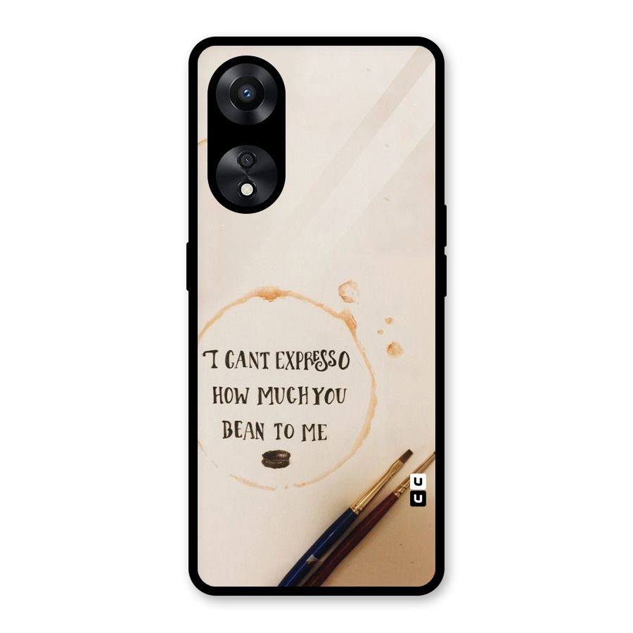 Espresso Bean Glass Back Case for Oppo A78