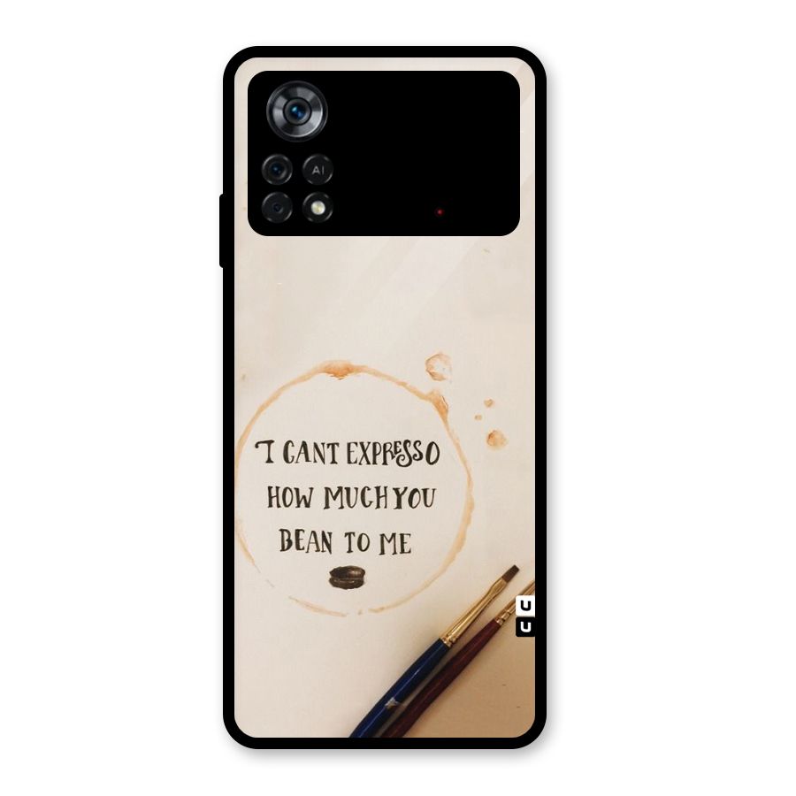 Espresso Bean Glass Back Case for Poco X4 Pro 5G