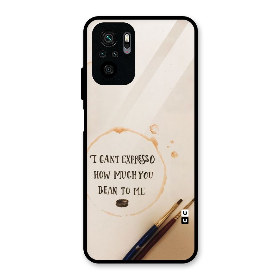 Espresso Bean Glass Back Case for Redmi Note 10S