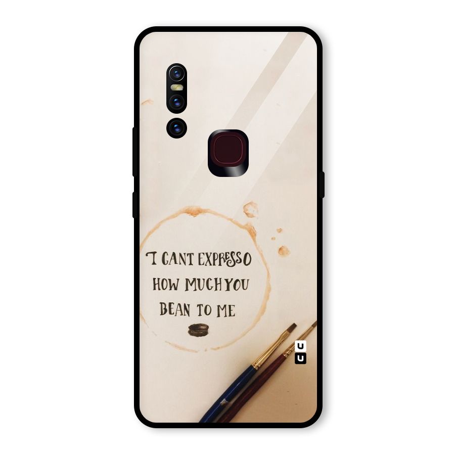 Espresso Bean Glass Back Case for Vivo V15